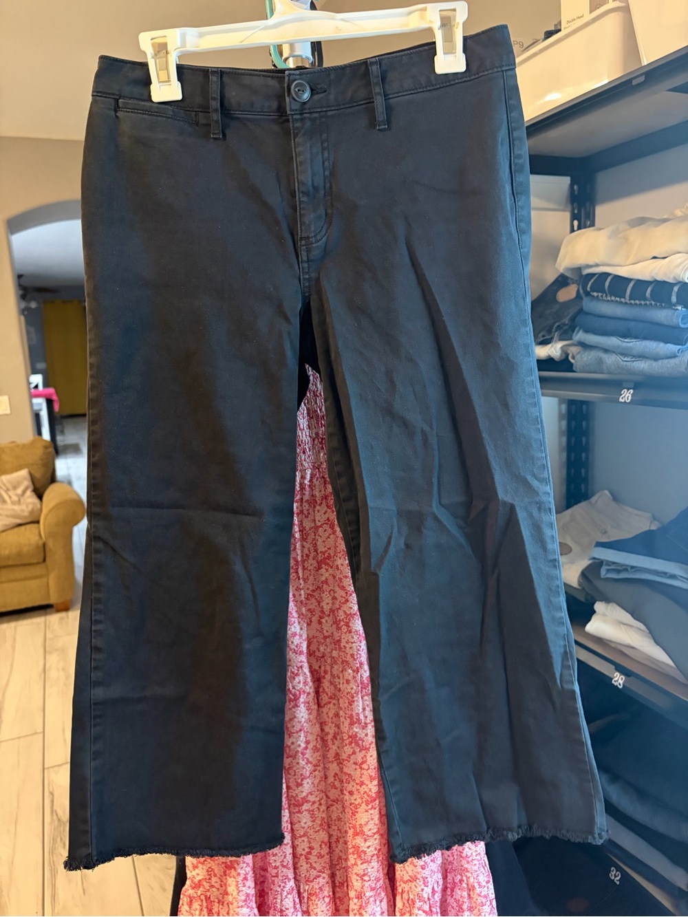 Sanctuary Black Wide-Leg Cropped Pants